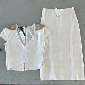 Bebe - Top & Midi Skirt Set
